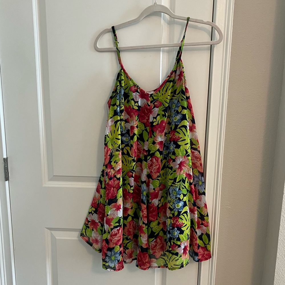 Tropical floral dress